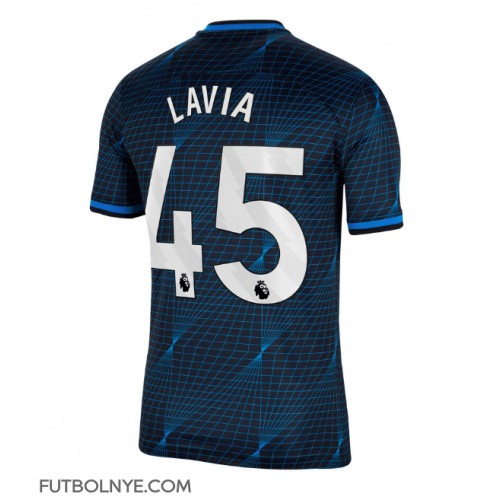 Camiseta Chelsea Romeo Lavia #45 Visitante Equipación 2023-24 manga corta